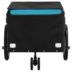 Sport si Outdoor - Ciclism - Accesorii pentru biciclete - Remorci biciclete - Remorca pentru biciclete, negru și albastru, 30 kg, fier, mărime 124x53x45 cm - Infinity.ro