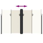 Casa si Gradina - Gradina si terasa - Umbrele si pavilioane - Umbrele - Copertina laterala retractabila, crem, 200x600 cm - Infinity.ro