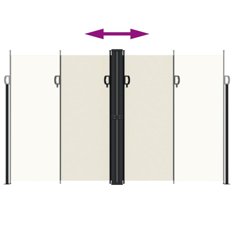 Casa si Gradina - Gradina si terasa - Umbrele si pavilioane - Umbrele - Copertina laterala retractabila, crem, 200x600 cm - Infinity.ro