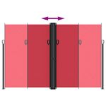 Casa si Gradina - Gradina si terasa - Umbrele si pavilioane - Umbrele - Copertina laterala retractabila, rosu, 220x600 cm - Infinity.ro