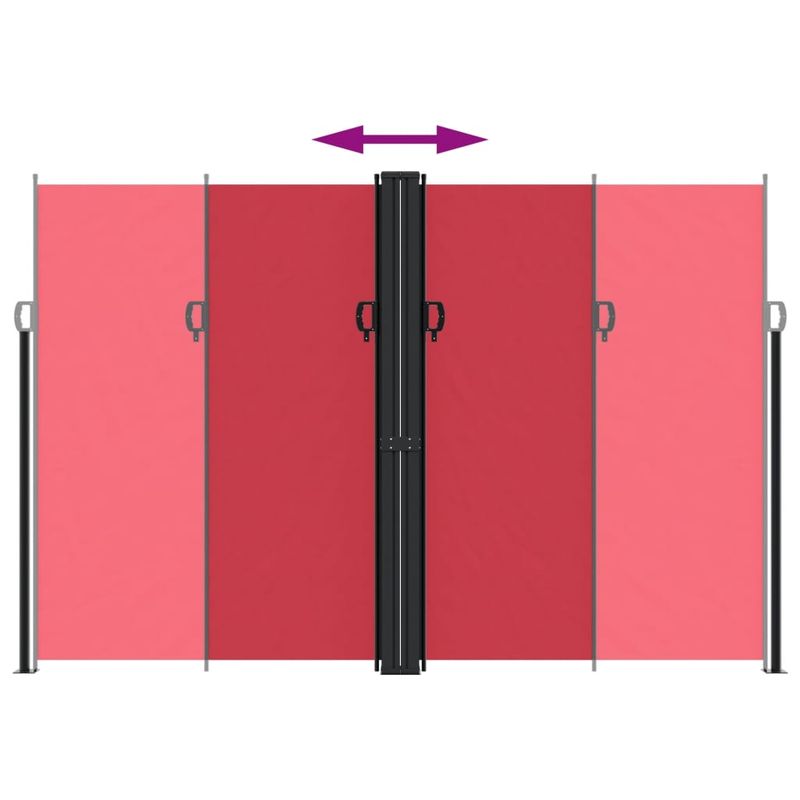 Casa si Gradina - Gradina si terasa - Umbrele si pavilioane - Umbrele - Copertina laterala retractabila, rosu, 220x600 cm - Infinity.ro