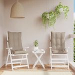Casa si Gradina - Textile si covoare - Perne si pilote - Perne decorative - Perne scaun cu spatar inalt, 2 buc, gri taupe, tesatura Oxford - Infinity.ro