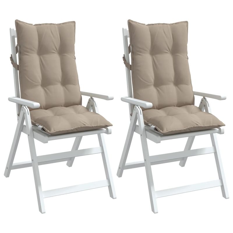 Casa si Gradina - Textile si covoare - Perne si pilote - Perne decorative - Perne scaun cu spatar inalt, 2 buc, gri taupe, tesatura Oxford - Infinity.ro