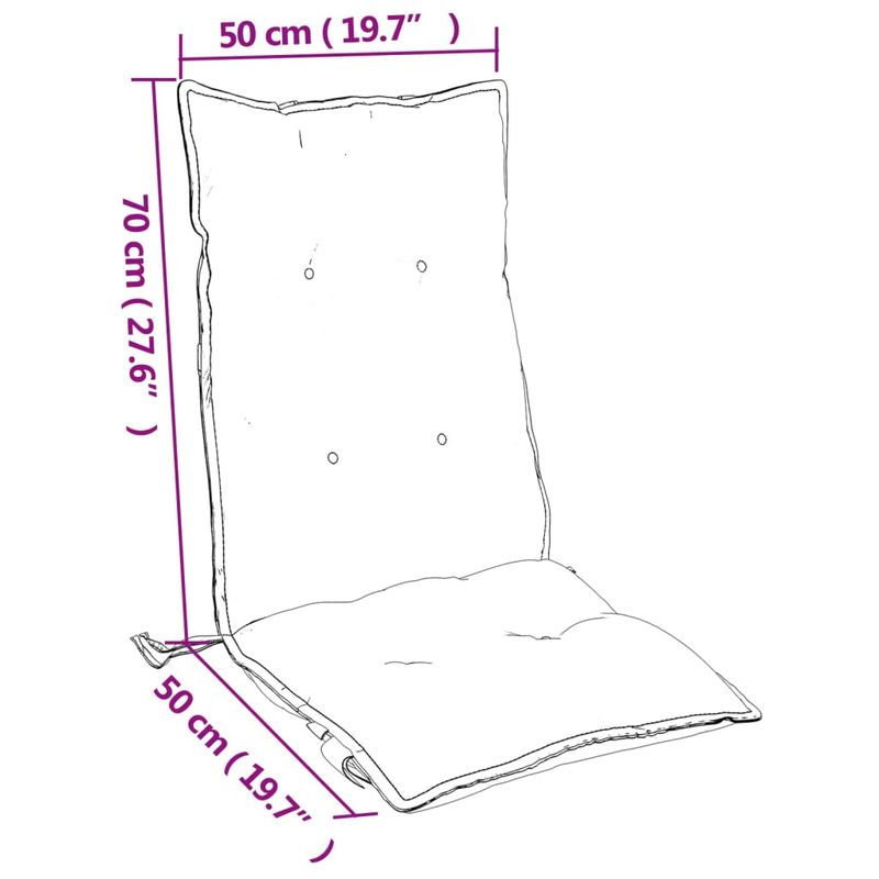 Casa si Gradina - Textile si covoare - Perne si pilote - Perne decorative - Perne scaun cu spatar inalt, 2 buc, gri taupe, tesatura Oxford - Infinity.ro