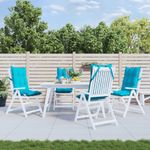 Casa si Gradina - Textile si covoare - Perne si pilote - Perne decorative - Perne scaun cu spatar inalt, 4 buc, turcoaz, tesatura Oxford - Infinity.ro