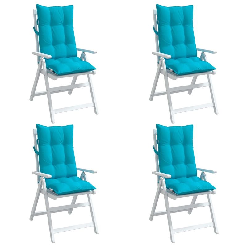 Casa si Gradina - Textile si covoare - Perne si pilote - Perne decorative - Perne scaun cu spatar inalt, 4 buc, turcoaz, tesatura Oxford - Infinity.ro