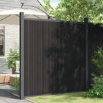 Casa si Gradina - Gradina si terasa - Garduri, panouri si accesorii - Panouri de gard, gri, 180x186 cm, WPC - Infinity.ro
