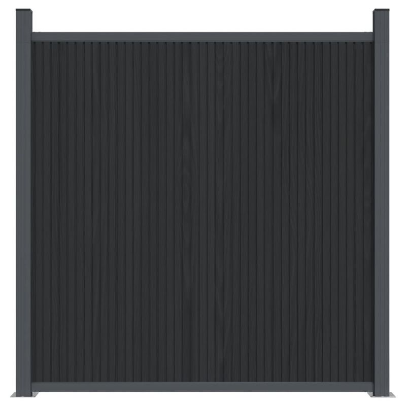 Casa si Gradina - Gradina si terasa - Garduri, panouri si accesorii - Panouri de gard, gri, 180x186 cm, WPC - Infinity.ro