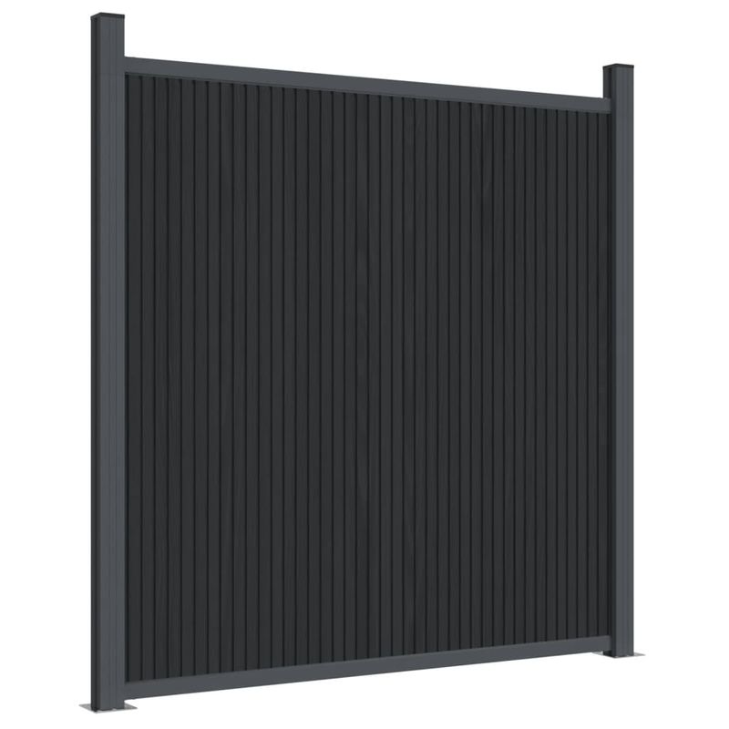 Casa si Gradina - Gradina si terasa - Garduri, panouri si accesorii - Panouri de gard, gri, 180x186 cm, WPC - Infinity.ro