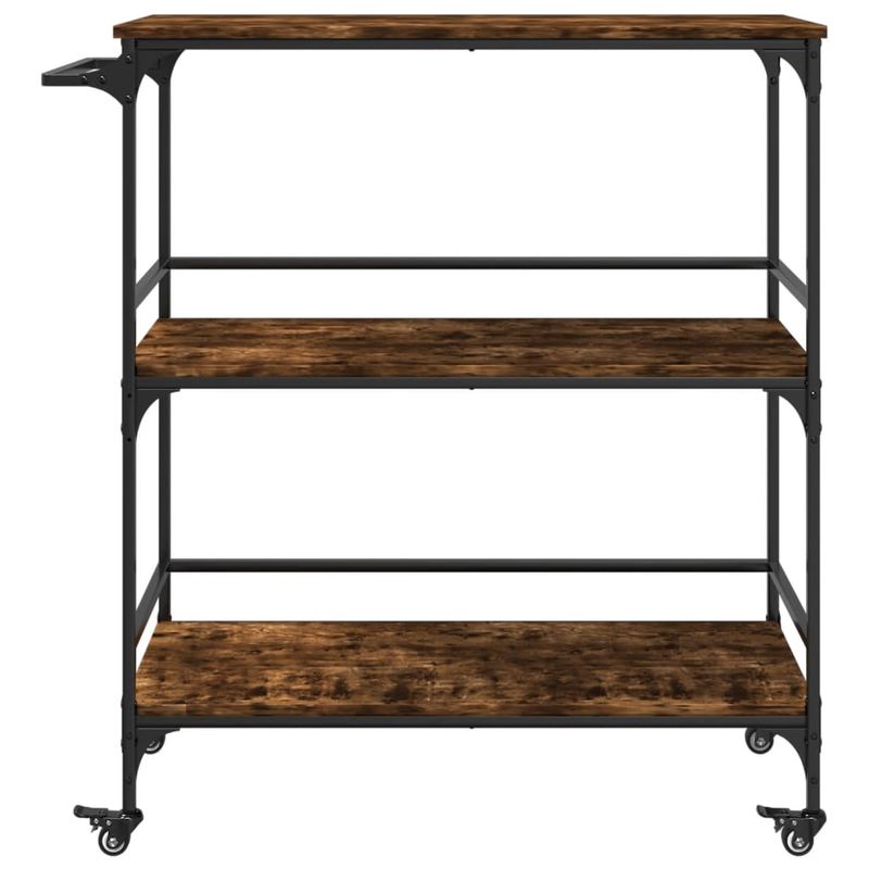 Casa si Gradina - Mobilier - Comode si corpuri - Corpuri bucatarie - Carucior de bucatarie stejar fumuriu 100,5x50x105 cm lemn - Infinity.ro