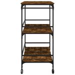 Casa si Gradina - Mobilier - Comode si corpuri - Corpuri bucatarie - Carucior de bucatarie stejar fumuriu 100,5x50x105 cm lemn - Infinity.ro