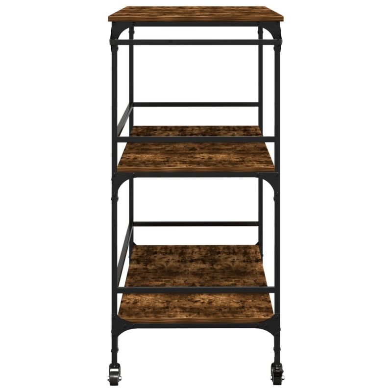 Casa si Gradina - Mobilier - Comode si corpuri - Corpuri bucatarie - Carucior de bucatarie stejar fumuriu 100,5x50x105 cm lemn - Infinity.ro