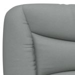 Casa si Gradina - Mobilier - Paturi si accesorii - Paturi - Cadru de pat cu tablie, gri deschis, 100x200 cm, textil - Infinity.ro