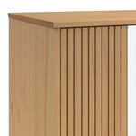Casa si Gradina - Mobilier - Dulapuri si sifoniere - Sifoniere - Sifonier "OLDEN", alb/maro, 76,5x53x172 cm, lemn masiv pin - Infinity.ro