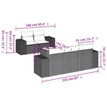 Casa si Gradina - Gradina si terasa - Mobilier exterior - Canapele si fotolii gradina - Set mobilier de gradina cu perne, 6 piese, negru, poliratan - Infinity.ro