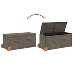 Casa si Gradina - Gradina si terasa - Mobilier exterior - Dulapuri si lazi depozitare exterior - Lada depozitare de gradina cu roti, gri, 283 L, poliratan - Infinity.ro