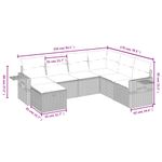 Casa si Gradina - Gradina si terasa - Mobilier exterior - Seturi mobila gradina - Set canapele de gradina cu perne, 7 piese, negru, poliratan - Infinity.ro