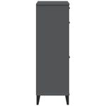 Casa si Gradina - Mobilier - Organizare si depozitare - Organizator incaltaminte - Pantofar „VIKEN”, gri antracit, lemn masiv de pin - Infinity.ro
