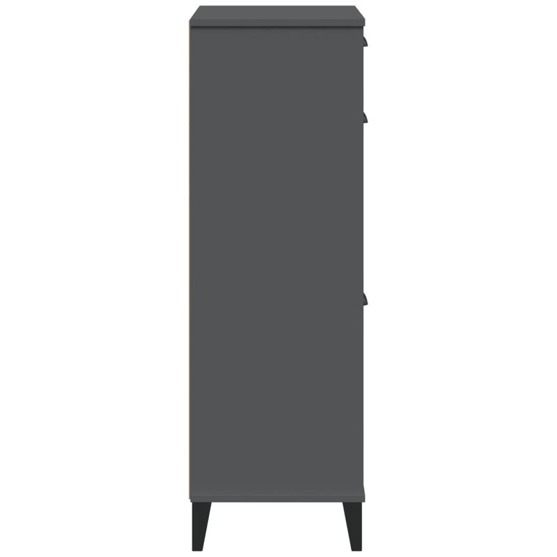 Casa si Gradina - Mobilier - Organizare si depozitare - Organizator incaltaminte - Pantofar „VIKEN”, gri antracit, lemn masiv de pin - Infinity.ro