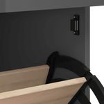 Casa si Gradina - Mobilier - Organizare si depozitare - Organizator incaltaminte - Pantofar „VIKEN”, gri antracit, lemn masiv de pin - Infinity.ro