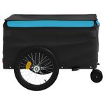 Sport si Outdoor - Ciclism - Accesorii pentru biciclete - Remorci biciclete - Remorca pentru biciclete, negru și albastru, 45 kg, fier, mărime 137x68x59 cm - Infinity.ro