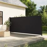 Casa si Gradina - Gradina si terasa - Umbrele si pavilioane - Umbrele - Copertina laterala retractabila, negru, 180x500 cm - Infinity.ro