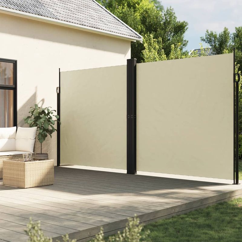 Casa si Gradina - Gradina si terasa - Umbrele si pavilioane - Umbrele - Copertina laterala retractabila, crem, 220x600 cm - Infinity.ro