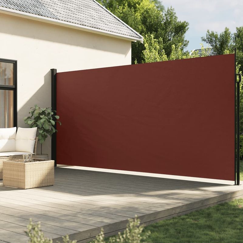 Casa si Gradina - Gradina si terasa - Umbrele si pavilioane - Umbrele - Copertina laterala retractabila, maro, 220x600 cm - Infinity.ro