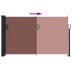 Casa si Gradina - Gradina si terasa - Umbrele si pavilioane - Umbrele - Copertina laterala retractabila, maro, 120x500 cm - Infinity.ro
