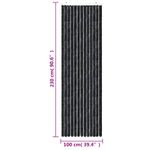 Casa si Gradina - Textile si covoare - Perdele si draperii - Perdele - Perdea pentru insecte, antracit, 100x230 cm, chenille - Infinity.ro