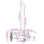 Sport si Outdoor - Ciclism - Accesorii pentru biciclete - Remorci biciclete - Remorca de bicicleta, portocaliu, textil oxford și fier, mărime 123x52.5x33 cm - Infinity.ro