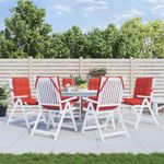 Casa si Gradina - Textile si covoare - Perne si pilote - Perne decorative - Perne scaun cu spatar mic, 6 buc., rosu, textil oxford - Infinity.ro