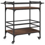 Casa si Gradina - Mobilier - Comode si corpuri - Corpuri bucatarie - Carucior de bucatarie, stejar maro 82x40x78,5 cm lemn prelucrat - Infinity.ro