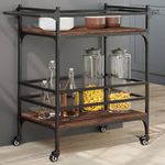 Casa si Gradina - Mobilier - Comode si corpuri - Corpuri bucatarie - Carucior de bucatarie, stejar maro 82x40x78,5 cm lemn prelucrat - Infinity.ro