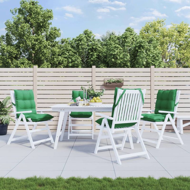 Casa si Gradina - Textile si covoare - Perne si pilote - Perne decorative - Perne scaun cu spatar mic, 4 buc., verde, textil oxford - Infinity.ro