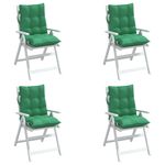 Casa si Gradina - Textile si covoare - Perne si pilote - Perne decorative - Perne scaun cu spatar mic, 4 buc., verde, textil oxford - Infinity.ro