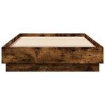 Casa si Gradina - Mobilier - Paturi si accesorii - Paturi - Cadru de pat cu lumini LED, stejar fumuriu, 100x200 cm - Infinity.ro