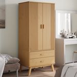 Casa si Gradina - Mobilier - Dulapuri si sifoniere - Sifoniere - Sifonier "OLDEN", maro, 76,5x53x172 cm, lemn masiv pin - Infinity.ro