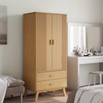 Casa si Gradina - Mobilier - Dulapuri si sifoniere - Sifoniere - Sifonier "OLDEN", maro, 76,5x53x172 cm, lemn masiv pin - Infinity.ro