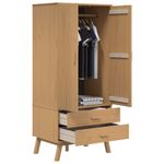 Casa si Gradina - Mobilier - Dulapuri si sifoniere - Sifoniere - Sifonier "OLDEN", maro, 76,5x53x172 cm, lemn masiv pin - Infinity.ro