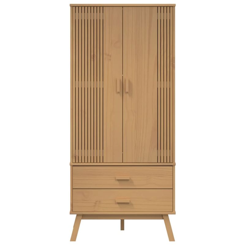Casa si Gradina - Mobilier - Dulapuri si sifoniere - Sifoniere - Sifonier "OLDEN", maro, 76,5x53x172 cm, lemn masiv pin - Infinity.ro