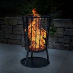 Casa si Gradina - Termice - Sobe, Seminee si accesorii - Seminee - HI Cos de foc cu protectie de scantei negru 40x61 cm - Infinity.ro