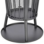 Casa si Gradina - Termice - Sobe, Seminee si accesorii - Seminee - HI Cos de foc cu protectie de scantei negru 40x61 cm - Infinity.ro