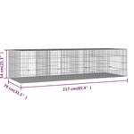 Petshop - Accesorii petshop - Culcusuri si custi - Custi interior si exterior - Cusca pentru iepuri, 4 panouri, 217x79x54 cm, fier galvanizat - Infinity.ro