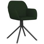 Casa si Gradina - Mobilier - Scaune si fotolii - Scaune - Scaune de bucatarie pivotante, 2 buc., verde inchis, catifea - Infinity.ro