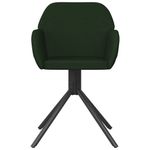Casa si Gradina - Mobilier - Scaune si fotolii - Scaune - Scaune de bucatarie pivotante, 2 buc., verde inchis, catifea - Infinity.ro
