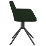 Casa si Gradina - Mobilier - Scaune si fotolii - Scaune - Scaune de bucatarie pivotante, 2 buc., verde inchis, catifea - Infinity.ro