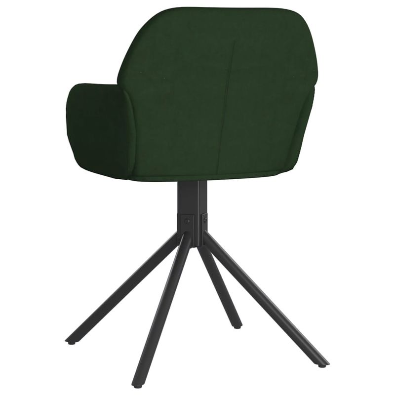 Casa si Gradina - Mobilier - Scaune si fotolii - Scaune - Scaune de bucatarie pivotante, 2 buc., verde inchis, catifea - Infinity.ro