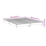 Casa si Gradina - Mobilier - Paturi si accesorii - Paturi - Cadru de pat, gri sonoma, 160x200 cm, lemn prelucrat - Infinity.ro