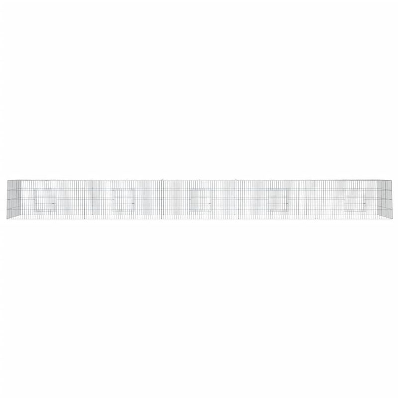 Petshop - Accesorii petshop - Culcusuri si custi - Custi interior si exterior - Cusca pentru iepuri, 5 panouri, 541x109x54 cm, fier galvanizat - Infinity.ro